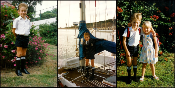 A brief encounter with real school in early 1995, before departure.