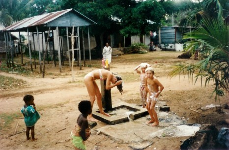 And a fresh bath too - with spectators.