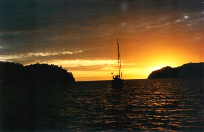 Sunset at Baramahamai when mom was away.