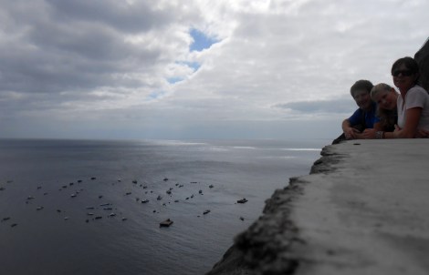 Looking down on James Bay.