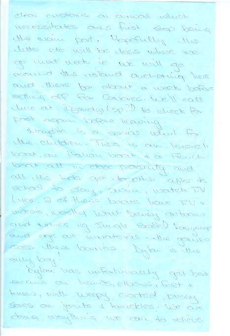 val's letter from Mayotte 23rd Sept '95 001