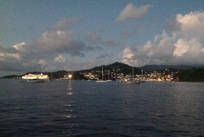Cruise ship off St Georges
